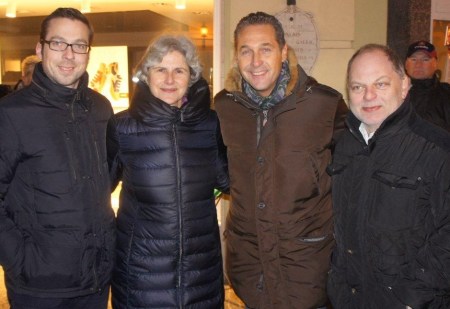 FPÖ St. Pölten mit Barbara Rosenkranz und HC Strache