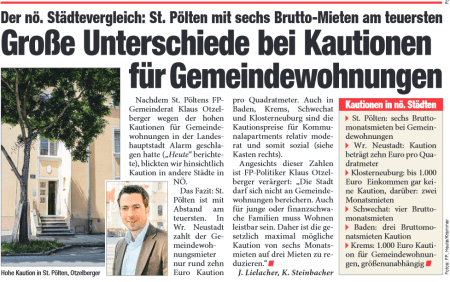 Städtevergleich Gemeindewohnungen