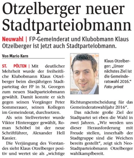 Otzelberger neuer Obmann
