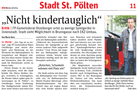 Stadt nicht kindertauglich