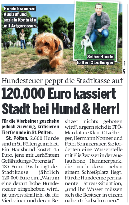 Hundezone in der Österreich 5.10.2015